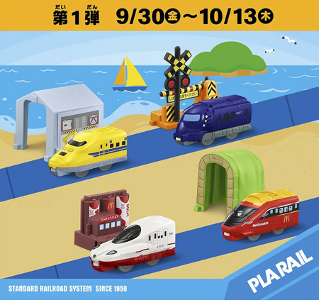 開心樂園餐 Plarail 2022 Part 1
